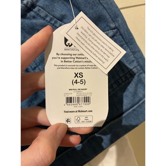 NWT Wonder Nation Blue & White Outfit - Tank & Shorts - 4T - Picture 4 of 4